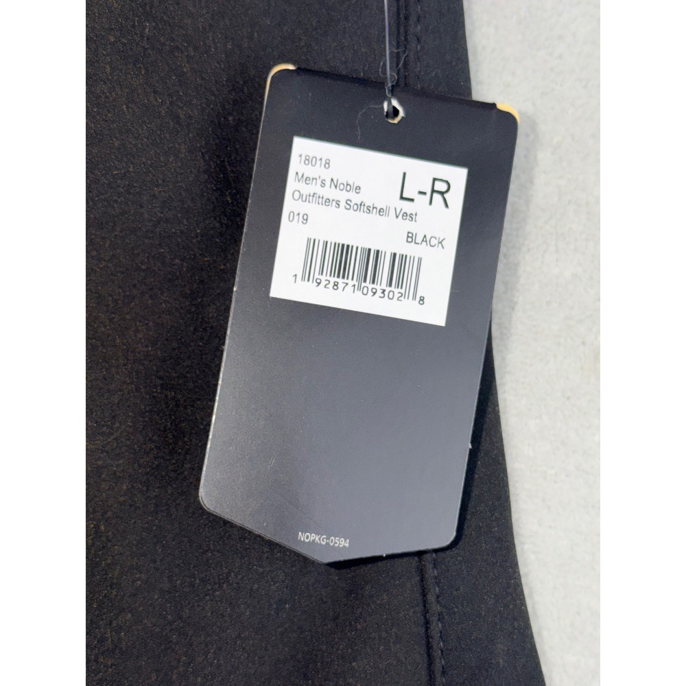 Noble Outfitters Mens Large Reg Softshell Vest Black 18018 Concealed Carry CCW - Picture 5 of 6
